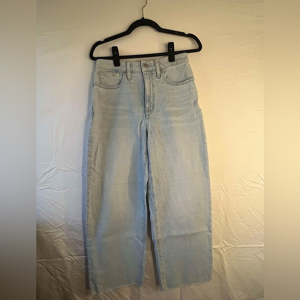 NWT| Madewell Wide Leg Crop Jeans